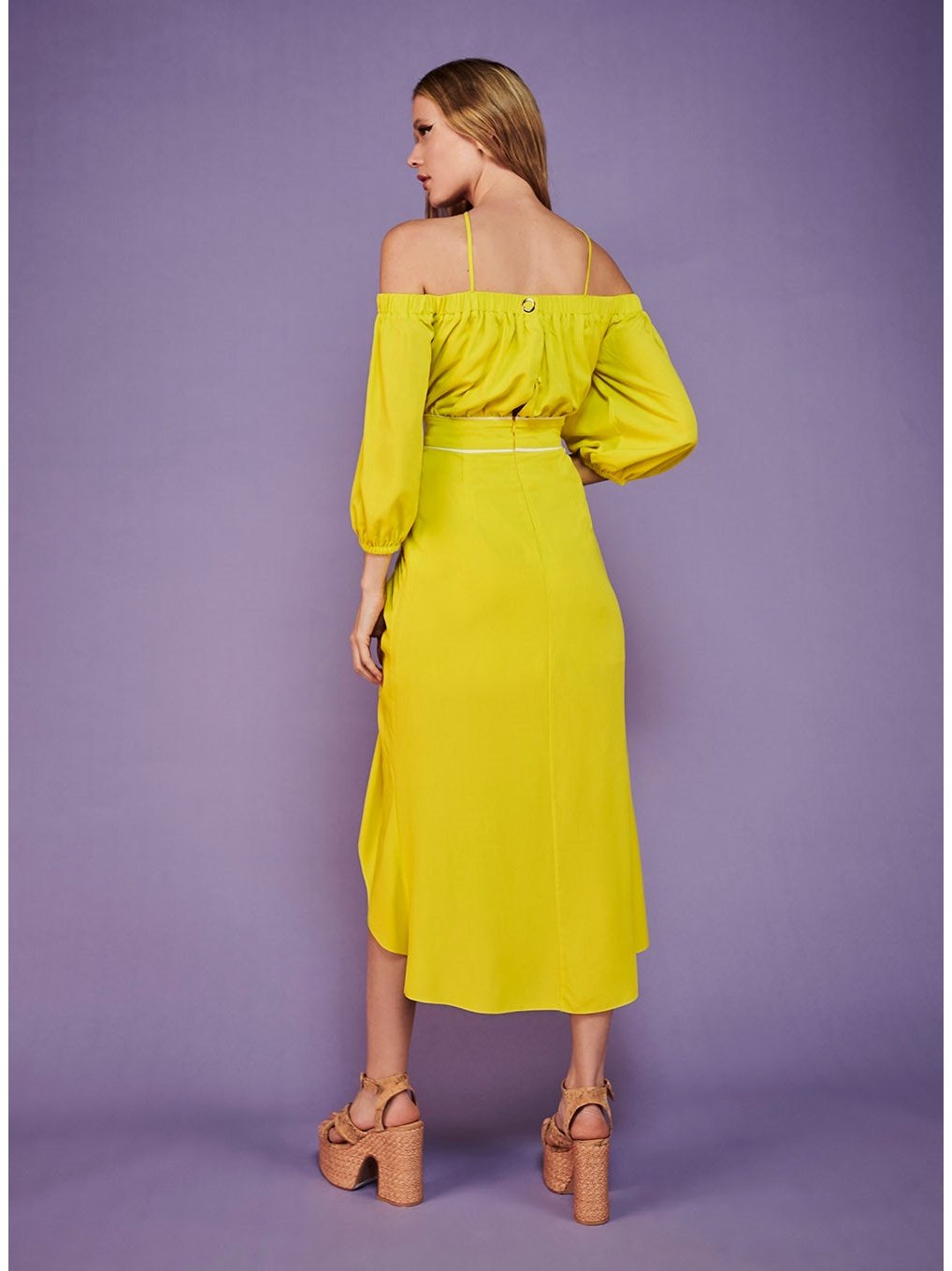 Shoulder to Shoulder Midi Neon