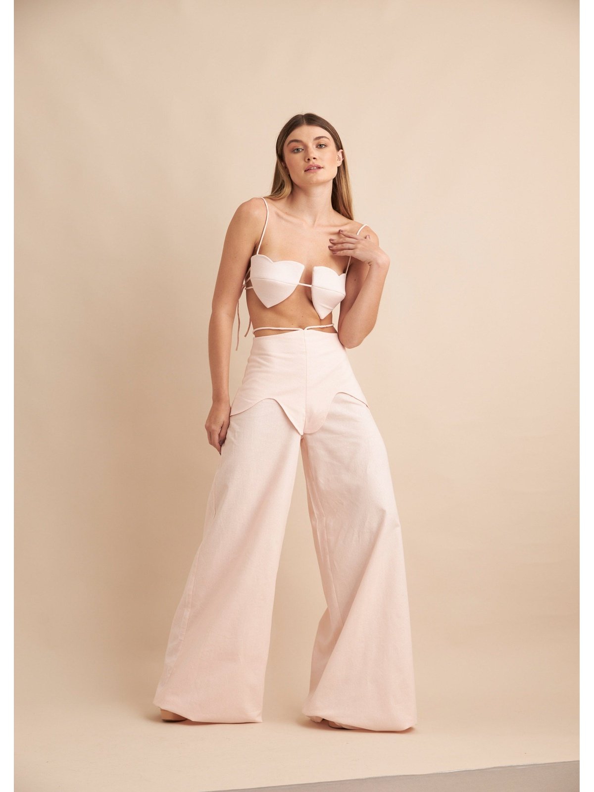 Coraçao Cropped Top Pink