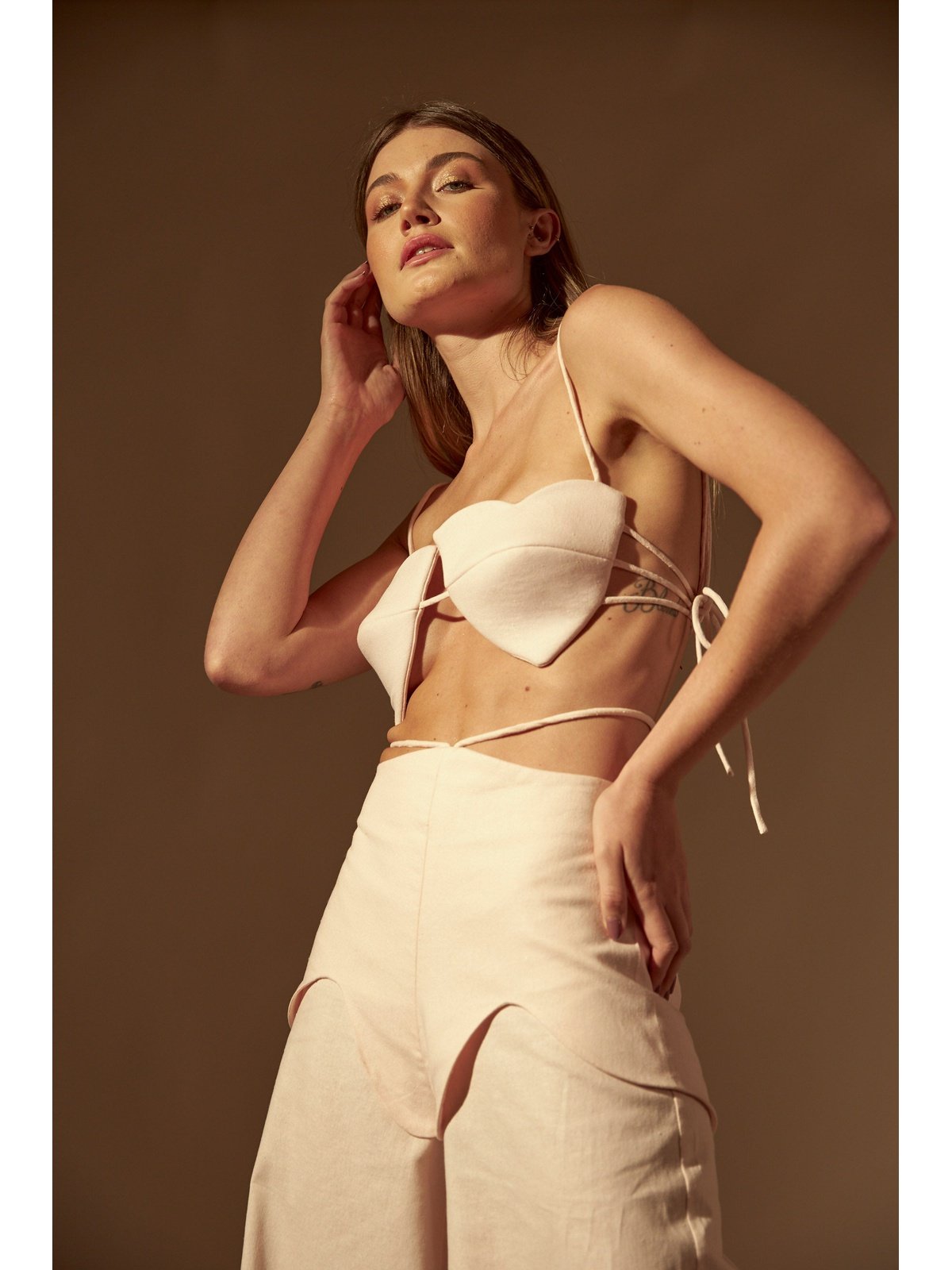 Coraçao Cropped Top Pink