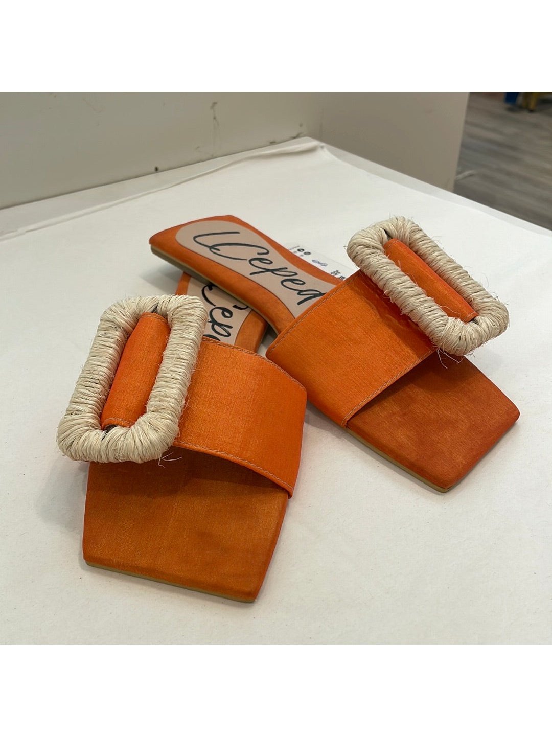 Orange flats
